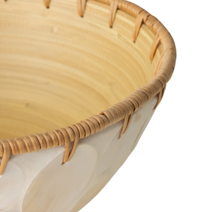 Elegante Frutero de bambú hilado de ratán y fregona, cuenco de soporte de bambú, utensilios de cocina al por mayor, decoración del hogar, precio barato de Vietnam - Product Image 4