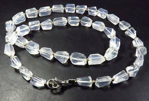 ลูกปัดควอตซ์น้ำแข็งธรรมชาติทรงเหลี่ยม 18 นิ้ว ขนาด 7-13 มม. ใส เจียระไน คุณภาพสูง สำหรับทำสร้อยคอ อาร์คันซอ 40 ชิ้น - Product Image 3