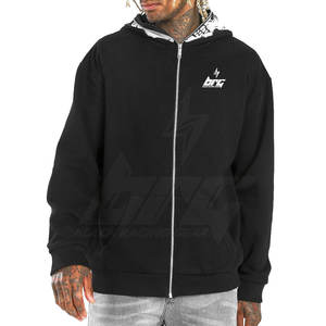 Style différent Logo personnalisé meilleur matériel hommes sweats à capuche tissu doux marque privée basiques sweats à capuche - Product Image 1