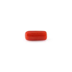 พลอยปะการังสีแดงขัดเงา-4.75 กะรัต สีขาว สูง 8 มม. - Product Image 2