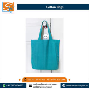 Fournisseur indien en grande quantité de sacs à provisions en coton cardé recyclé 100% de bonne qualité à un prix raisonnable - Product Image 2