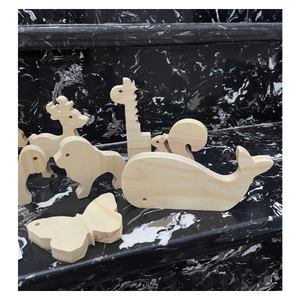 Jouet animalier en bois fait main, design en bois naturel pour la décoration de la chambre d'enfant, ensemble cadeau et divertissement éducatif, fabriqué au Vietnam - Product Image 1