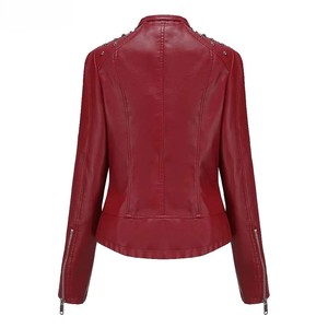 OEM Women's Genuine Sheep <b>Skin</b> Leather Jacket Custom Made Comfortable High-Demand Windproof and Breathable Design - Product Image 2
