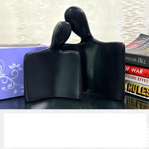 Statue en métal moderne et écologique Sculpture en fer pour la décoration intérieure pour les couples Pendaison de crémaillère Anniversaire Mariage Cadeaux de fiançailles - Product Image 4