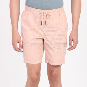 Pantalones cortos de color liso teñido para hombre, pantalones cortos para hombre recién llegados, diseño personalizado, pantalones cortos informales para hombre - Product Image 5