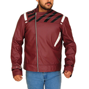 2025 Stylish Men's Leather Jacket <b>Motorcycle</b> & <b>Auto</b> <b>Racing</b> <b>Wear</b> - OEM Custom Wholesale Fashion <b>Motorcycle</b> jacket for men - Product Image 4