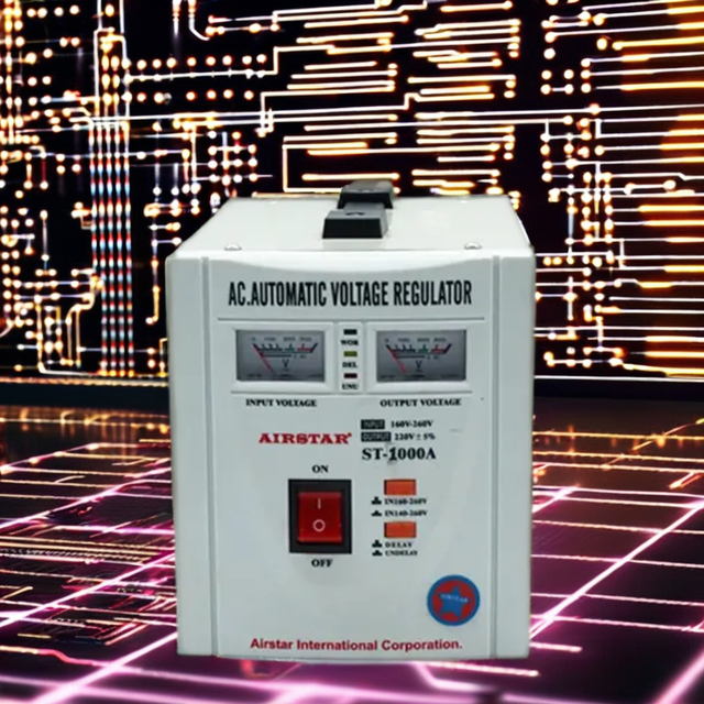 Electronic Voltage Regulator for Small Household Appliances ST-1500VA Voltage Regulator Power Supply