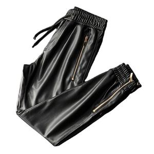 Wholesale OEM Service Men's Winter Casual Sweatpants-Eco-Friendly 100% Cotton Canvas Fleece Thickness <b>Elastic</b> Waist <b>Lace</b>-Up - Product Image 2