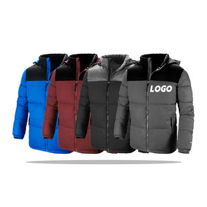 Nueva llegada OEM chaqueta de diseño personalizado temporada de invierno Puffer Down Coat hombres transpirable suave chaqueta cómoda con capucha - Product Image 5