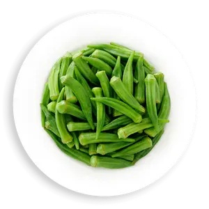 Peças de legumes frozen okra 2022, peças de vegetais congelados 100% orgânicos com congelamento rápido individual