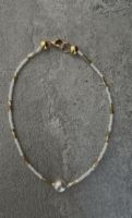 Nouveau design, collier personnalisé de luxe, délicat, en pierres naturelles et perles d'eau douce, chaîne plaquée or, bijoux en pierres précieuses baroques pour hommes