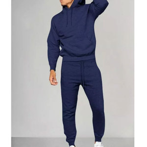 Ensemble de survêtements pour hommes de 2 pièces, jogging athlétique uni décontracté, ensemble sweat à capuche et pantalon de survêtement unisexe, survêtements de sport - Product Image 2