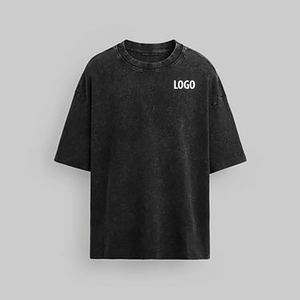 Vente en gros T-shirt uni en coton pour homme avec logo personnalisé T-shirt vierge décontracté à manches courtes - Product Image 5