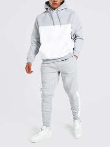 ชุดวอร์มผ้าคอตตอนสำหรับผู้ชายชุดวอร์มฤดูหนาวแบบมีฮู้ดสีพื้นออกแบบได้ตามต้องการ - Product Image 5