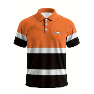 Camisetas Polo para Hombre, Manga Corta, Trabajo, Casual, Deportivas, Transpirables, de Alta Visibilidad, con Logotipo Personalizado, Camisetas Polo de Manga Larga Transpirables - Product Image 4