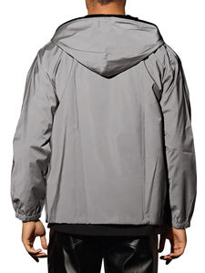 <b>Hooded</b> Rain Jacket Outdoor <b>Raincoat</b> Windbreaker Jacket Men Lightweight Waterproof Outdoor Sportswear Jacket - Product Image 2