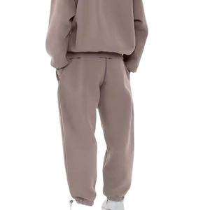 Vente en gros d'ensemble de pulls et survêtements stylés pour hommes Survêtements de jogging à épaules tombantes 2 pièces en coton épais pour hommes - Product Image 4