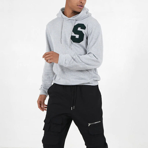 Jersey Unisex Streetwear Pullover Sudaderas con capucha personalizadas Bordado Lavado ácido Sudadera con capucha Fabricantes Sudaderas con capucha de hombro únicas - Product Image 3