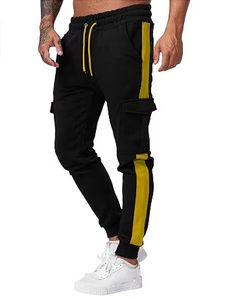 Pantalones de chándal de algodón 100% de alta calidad para hombre, pantalón informal ligero de gran tamaño con parte superior de lana con patrón recto de cintura media - Product Image 5