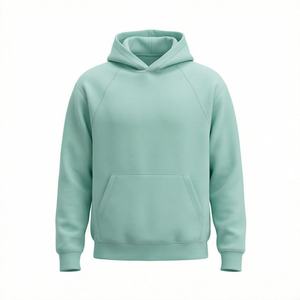 Sudadera con Capucha de Algodón Grueso Personalizada con Estampado y Bordado, Forro Polar Cálido, para Actividades al Aire Libre en Otoño, Corte Holgado - Product Image 1
