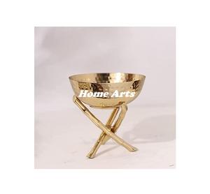 Handmade <b>Stainless</b> <b>Steel</b> Chocolate <b>Bowl</b> With Stand Premium Quality round Shape Dessert <b>Bowl</b> With Stand In Bulk - Product Image 2