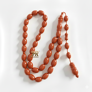 Cuentas de Oración Islámicas de Resina Azul Marino Premium, Misbaha, Rosario, Zikr, Mala, Cuentas Ovaladas Brillantes, Hechas a Mano, Musulmanas, Ecológicas - Product Image 6