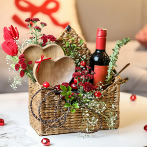 Nouveaux paniers en jacinthe d'eau tissés à la main pour cadeaux, panier enveloppe pour cadeaux, prix de gros du Vietnam - Product Image 4