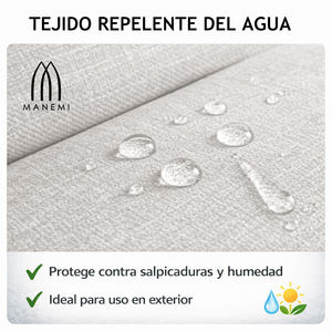 Cojines para Silla de Jardín Estilo Loft 90x47x4cm, Resistentes al Agua, Relleno de Espuma Ligera, Correas de Sujeción, Cojines para Exteriores - Product Image 4