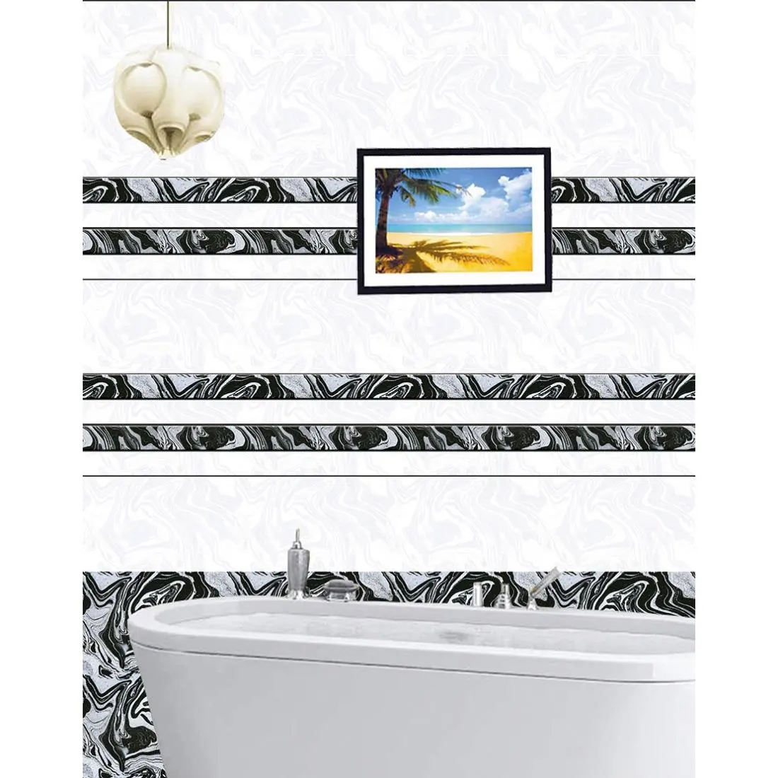 Piastrelle di ceramica fatte a mano 30*45cm del bagno 3d glamour per la parete del ristorante della parete del bagno per i prodotti di vendita caldi della decorazione della parete