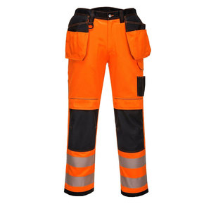 Pantalones de seguridad de trabajo de diseño sólido con logotipo personalizado impreso con botones Material de algodón 100% Venta en línea Pantalones de seguridad de trabajo para hombres - Product Image 1