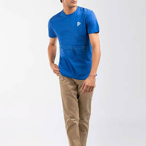 Nueva Camiseta de manga corta de algodón para hombre, ropa informal transpirable de punto de alta calidad para todas las estaciones - Product Image 2