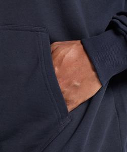 เสื้อฮู้ดผู้ชายแบบเรียบๆเปิดไหล่ไม่มีเชือกเสื้อสเวตเชิ้ตแขนยาวโอเวอร์ไซส์สำหรับผู้ชายแฟชั่นตามสั่ง - Product Image 4