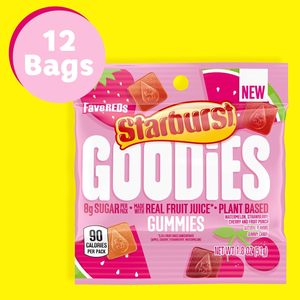STARBURST GOODIES FaveREDS Bonbons gélifiés aux fruits à base de plantes, sachet de 1,8 oz, lot de 12 - Product Image 6