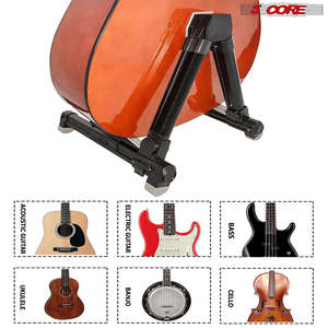 5 Core <b>Guitar</b> Stand Adjustable A Frame Shape w Rubber Pad Arms Supports Acoustic Electric Bass - Product Image 3