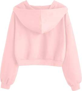 Sudadera con Capucha Informal de Talla Grande para Mujer, Moda Otoño Invierno 2024, Sudadera Corta de Estilo Urbano, Ropa de Mujer - Product Image 2