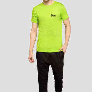 T-Shirt tricoté de haute qualité à séchage rapide en prix de gros bas quantité minimale de commande coupe régulière vêtements personnalisés fabriqué en coton fibre de bambou respirant - Product Image 1