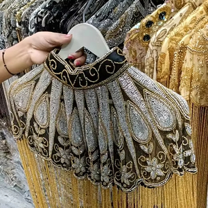 ชุดชั้นในสไตล์เบอร์เลสก์ประดับด้วยลูกปัดพร้อมเลื่อมติดลูกปัดชุดชั้นในยาวถึงพื้นยาวถึงพื้นสำหรับงานเลี้ยงในคลับ - Product Image 4