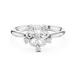 10K Fashion <b>Ring</b> with Round Cut Stone for <b>Girls</b> - Product Image 4