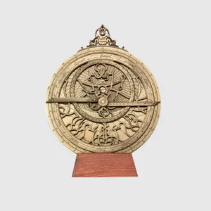 High Quality Vintage Antique Brass Astrolabe Arabic <b>Calendar</b> Brass Astrolabe Old Style Vintage Persian <b>Calendar</b> Engraved Plates - Product Image 3