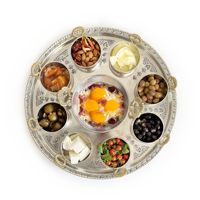 Ensemble de présentation de fruits pour le petit-déjeuner Shark Anatolia, écologique, sans BPA, pour 6 personnes, plateau de 16 cm, base épaisse en cuivre, 10 bols