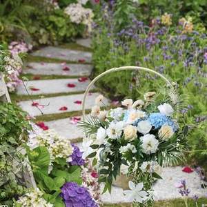 Lot de 2 paniers rectangulaires en rotin marron pour mariage avec poignée pour décorations de mariage - Product Image 5