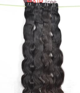 100% vente en gros couleur naturelle noir indien vierge Temple Extensions de cheveux humains bruts Bodywave faisceaux cuticule aligné vagues boucles - Product Image 4