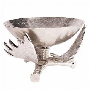 Bol de serveur de nourriture de couleur argent fantaisie avec la meilleure décoration de Table de qualité pièce maîtresse de luxe élégante bols de décoration fantaisie - Product Image 6