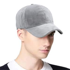 Casquettes en velours fabriquées en usine conception de broderie Snapback uni vêtements de sport décontractés réglables chapeaux en velours de luxe - Product Image 4
