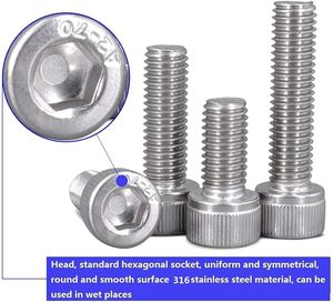 Tornillos de Cabeza Hexagonal de Acero Inoxidable al Por Mayor a Precio de Fábrica para Fijaciones Industriales - Product Image 2