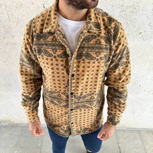 Camisa de Franela a Cuadros para Hombre con Logotipo Personalizado, Chaqueta con Bolsillos, Estilo Casual Elegante, Ligera, para Otoño - Product Image 5