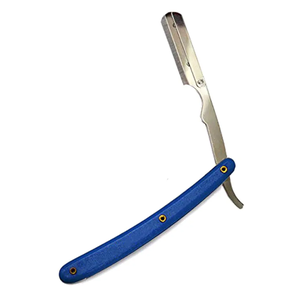 Lames de rasoir à bord unique en acier inoxydable professionnel de vente chaude poignée pliable rasoir de barbier à bord droit - Product Image 3