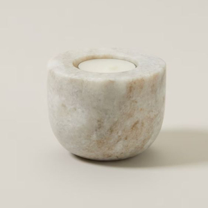 Portavelas de trabajo de mármol blanco con nácar, portavelas de mármol decorativo Vintage Votives para decoración del banquete de boda - Product Image 3