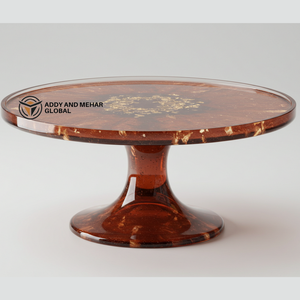 Support à gâteau en résine de haute qualité / Outils pour gâteaux Table ronde pour la présentation de pâtisseries et de desserts Centre de table Fournisseur en gros - Product Image 6