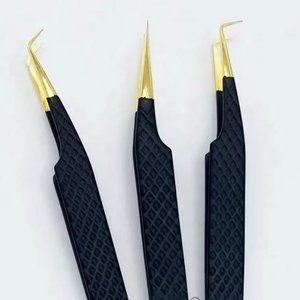 Pinzas Profesionales para Extensión de Pestañas de Acero Inoxidable con Logotipo Personalizado al por Mayor, Pinzas Duraderas con Punta de Fibra Mega Volumen, Pinzas Perfectas - Product Image 4